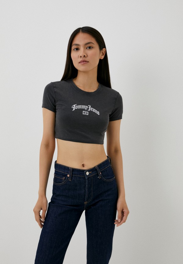 

Топ Tommy Jeans, Серый