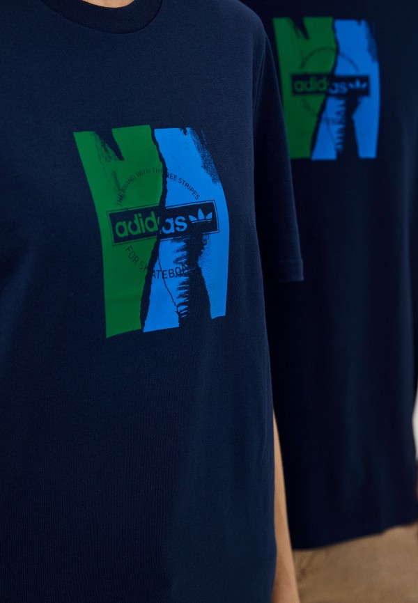 Футболка adidas Originals синий, размер 56, фото 3