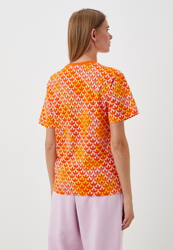 Футболка adidas Originals оранжевый, размер 50, фото 2