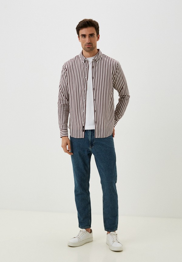 Рубашка Mexx коричневый, размер 48, фото 2