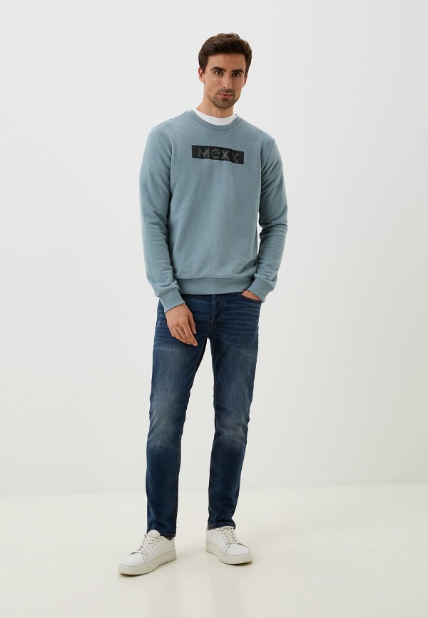Свитшот Mexx голубой, размер 54, фото 2