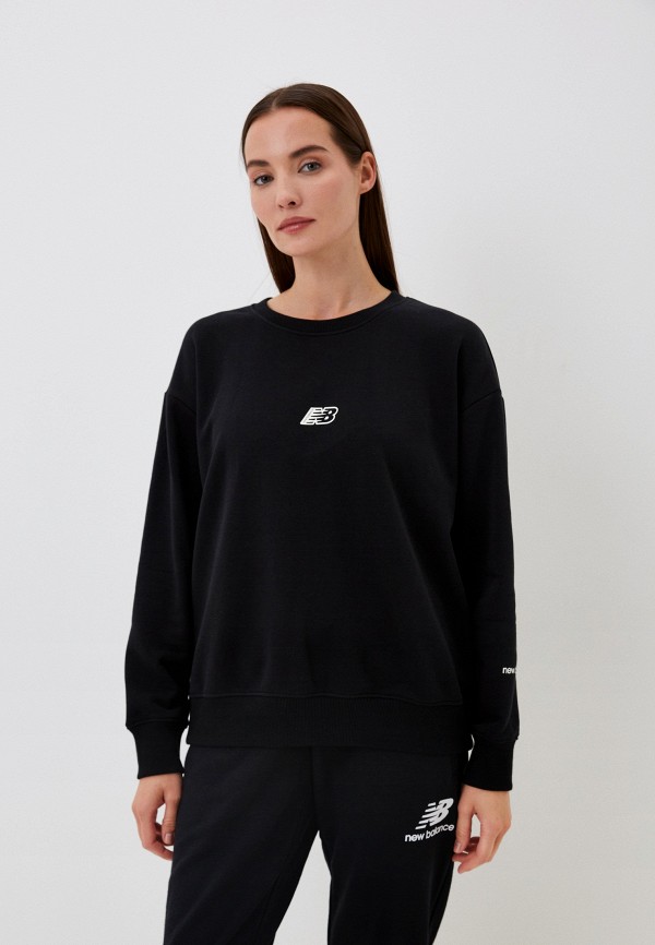 

Свитшот New Balance, Черный, NB Essentials Crew