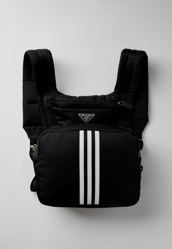 

Рюкзак adidas Originals, Черный, adidas + PRADA, Re-Nylon Hooded Backpack