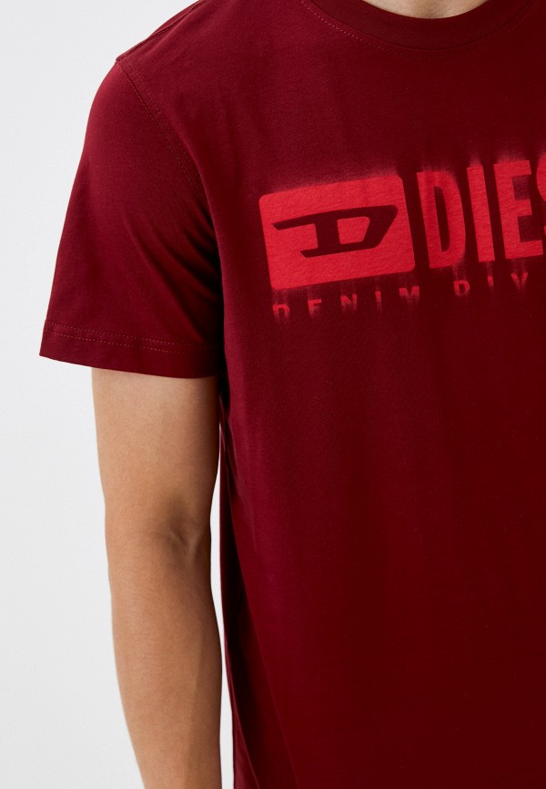 Футболка Diesel бордовый, размер 50, фото 3