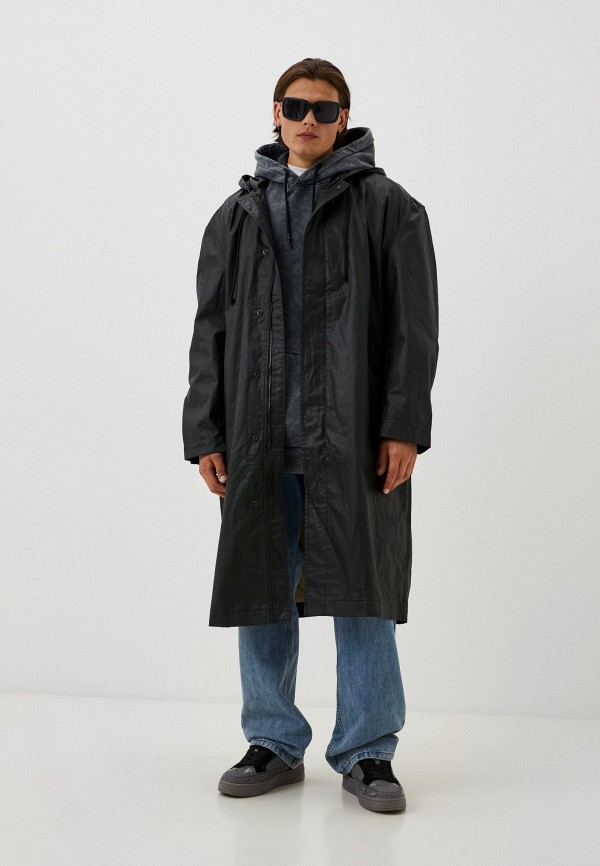 Плащ Diesel черный, размер 52, фото 2