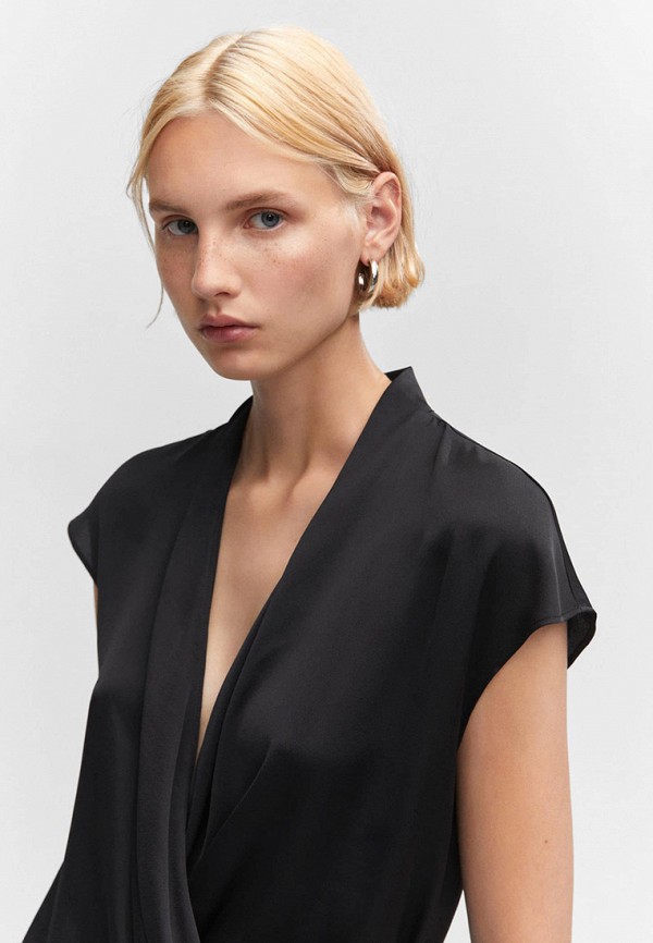 Блуза Mango черный, размер 40, фото 5