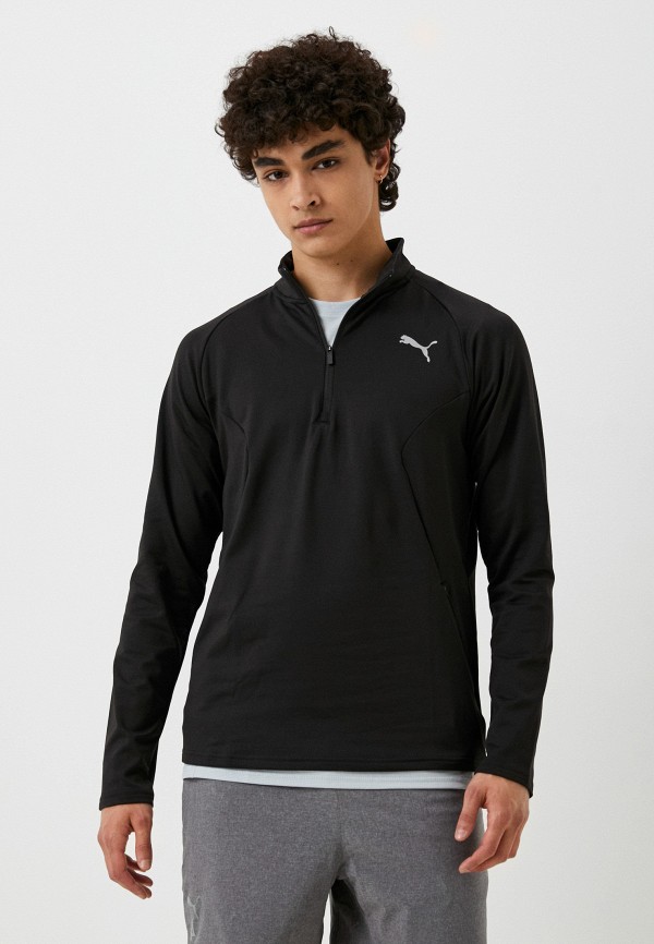 

Лонгслив спортивный PUMA, Черный, RUN CLOUDSPUN KNIT 1/2 ZIP