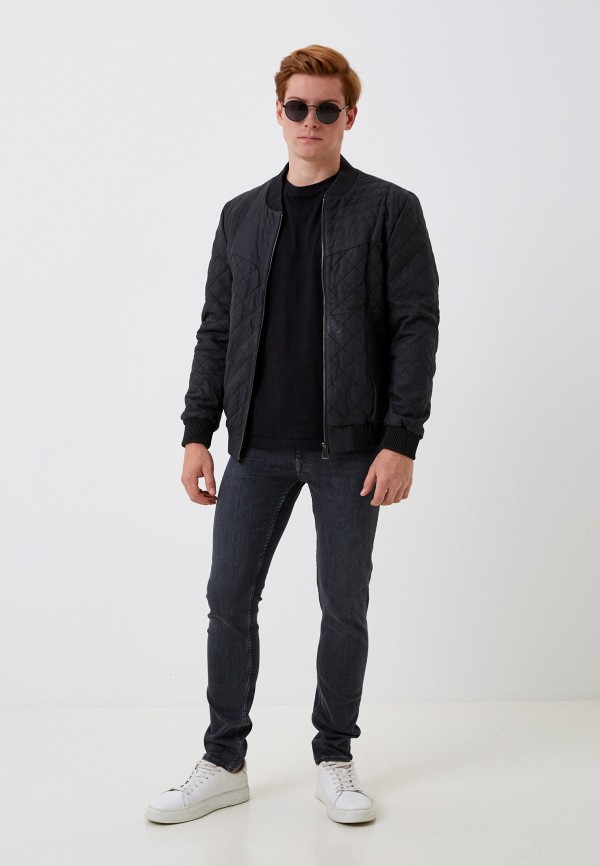 фото Куртка кожаная утепленная basics & more