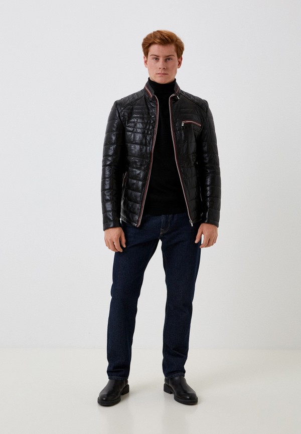 фото Куртка кожаная утепленная basics & more