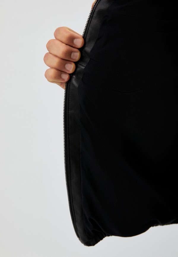 фото Куртка кожаная утепленная armani exchange