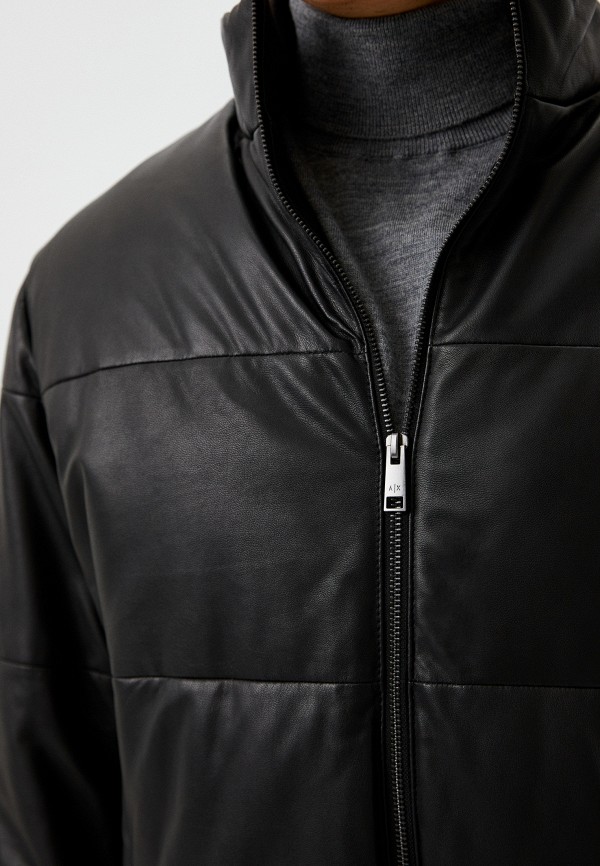 фото Куртка кожаная утепленная armani exchange