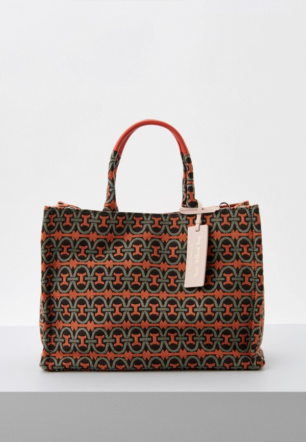 

Сумка и брелок Coccinelle, Разноцветный, NEVER WITHOUT BAG MONOGRA