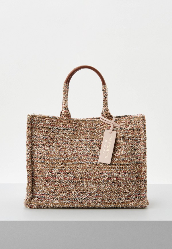 

Сумка и брелок Coccinelle, Бежевый, NEVER WITHOUT BAG PIX.BOU