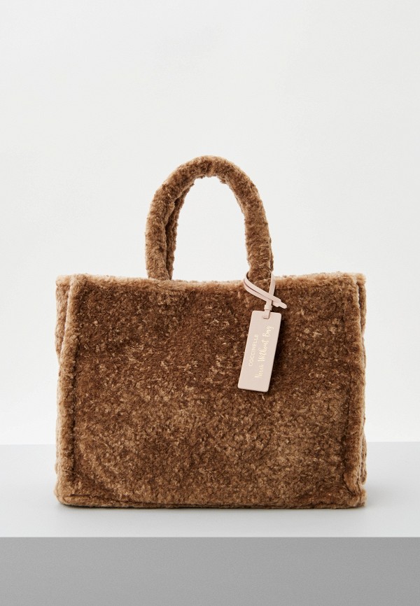 

Сумка и брелок Coccinelle, Коричневый, NEVER WITHOUT BAG ASTRAK.