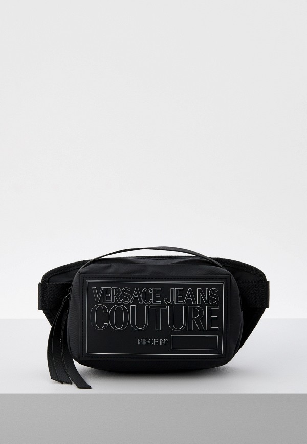 Сумка поясная Versace Jeans Couture черного цвета