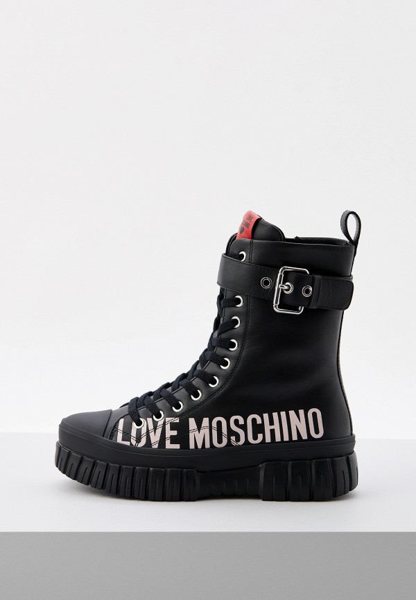 Ботинки Love Moschino черного цвета