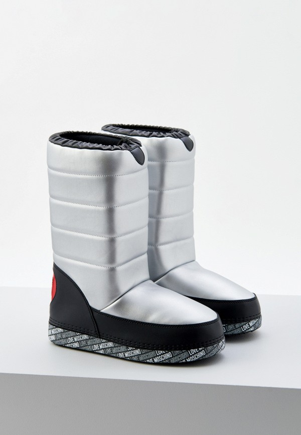 Луноходы Love Moschino серебряный, размер 39, фото 3