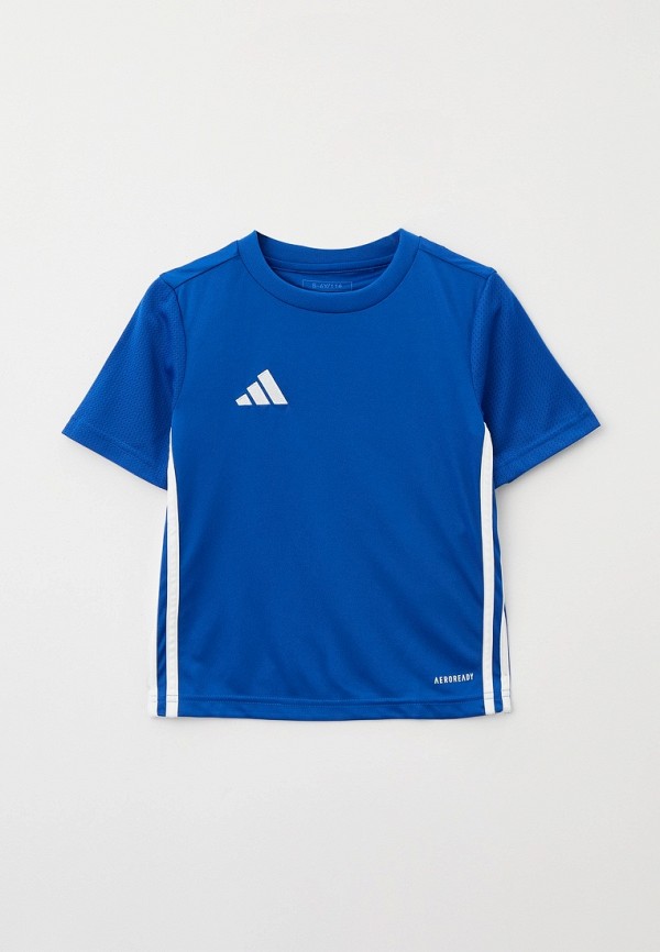 Футболка спортивная adidas голубого цвета