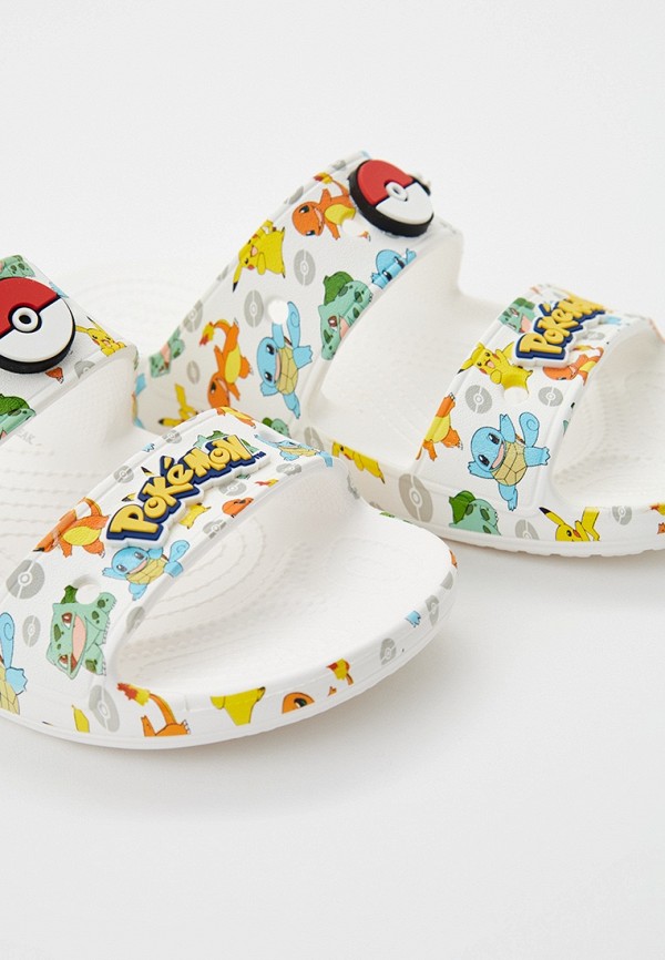 Сланцы и джиббитсы Crocs белый, размер 38, фото 2