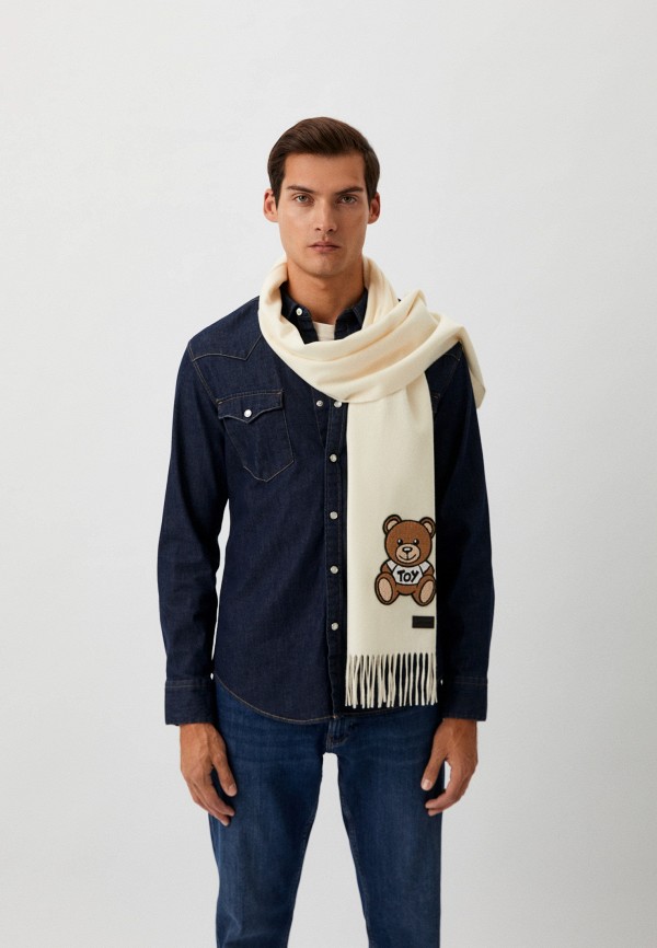 Шарф Moschino белый, размер 00, фото 4