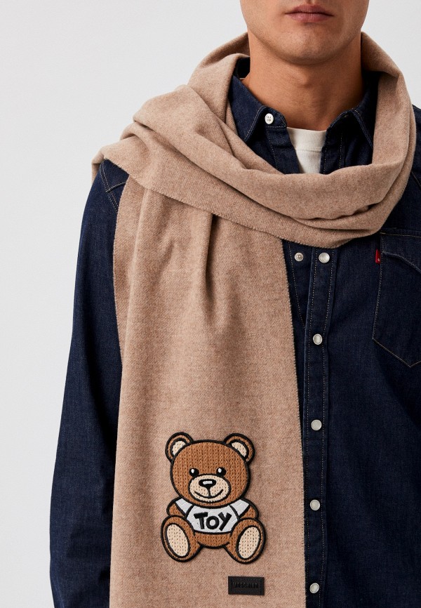 Шарф Moschino бежевый, размер 00, фото 5