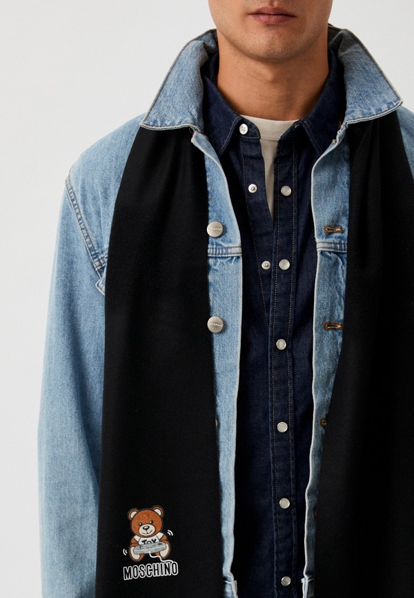 Шарф Moschino черный, размер 00, фото 5