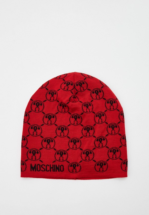 Шапка Moschino красного цвета