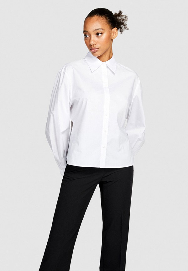 Рубашка Sisley белого цвета