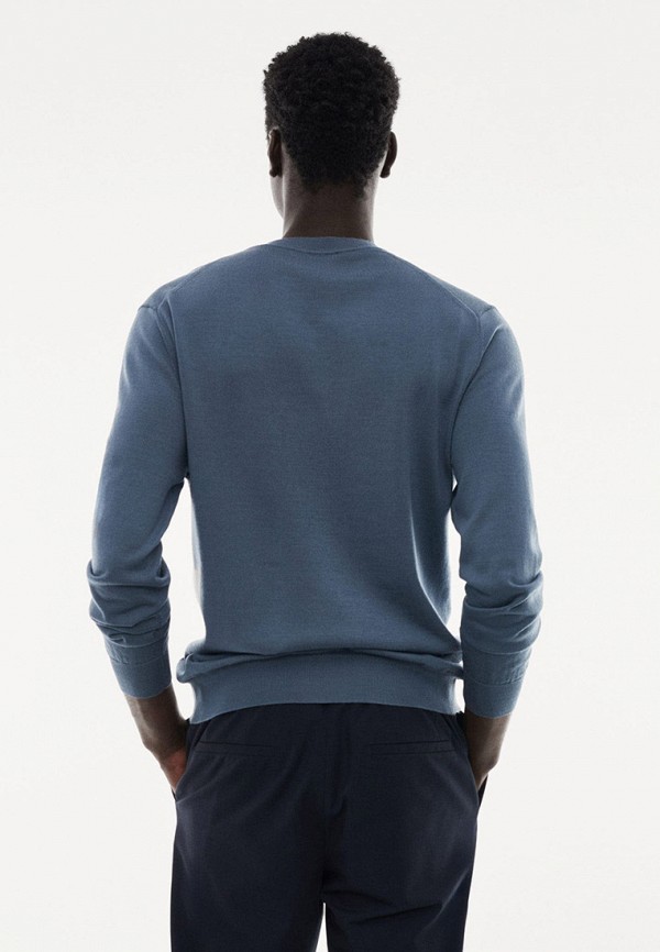 Джемпер Mango Man голубой, размер 56, фото 3