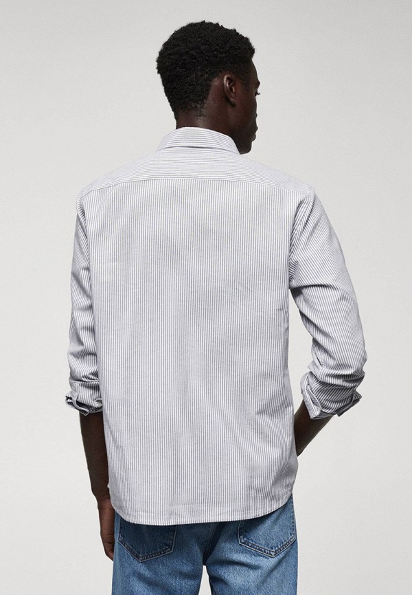 Рубашка Mango Man серый, размер 48, фото 3