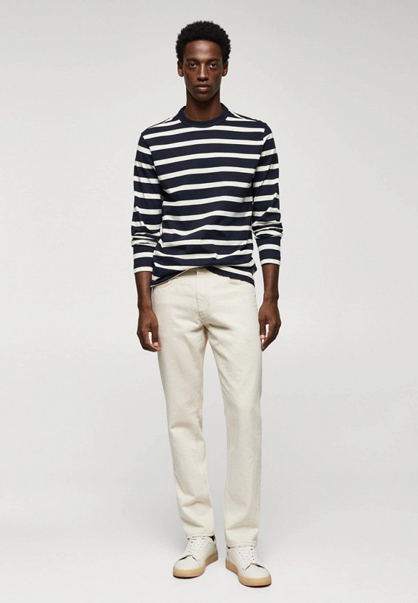 Лонгслив Mango Man синий, размер 48, фото 2