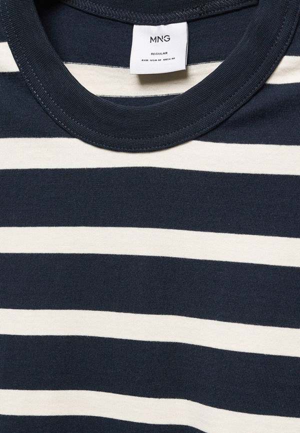 Лонгслив Mango Man синий, размер 48, фото 6