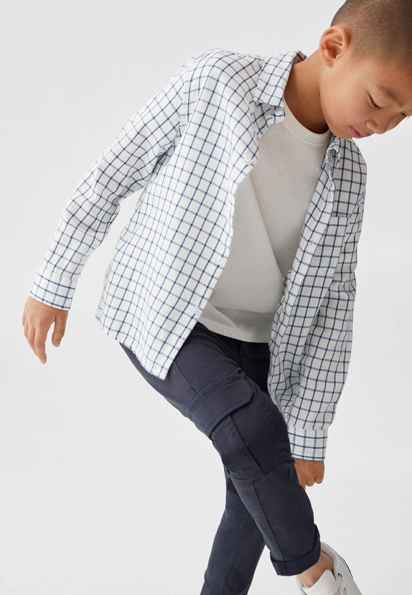 Рубашка Mango Kids белый, размер 152, фото 5