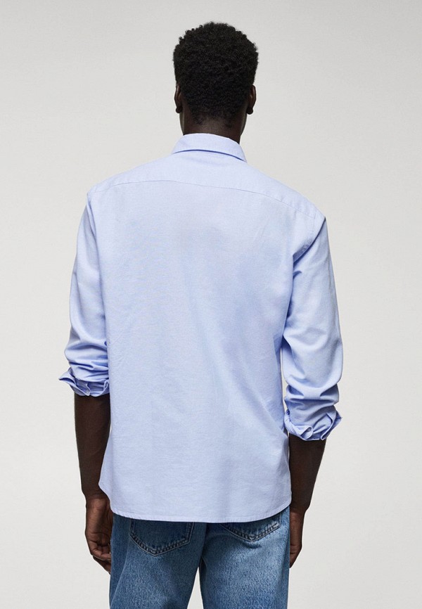 Рубашка Mango Man голубой, размер 48, фото 3