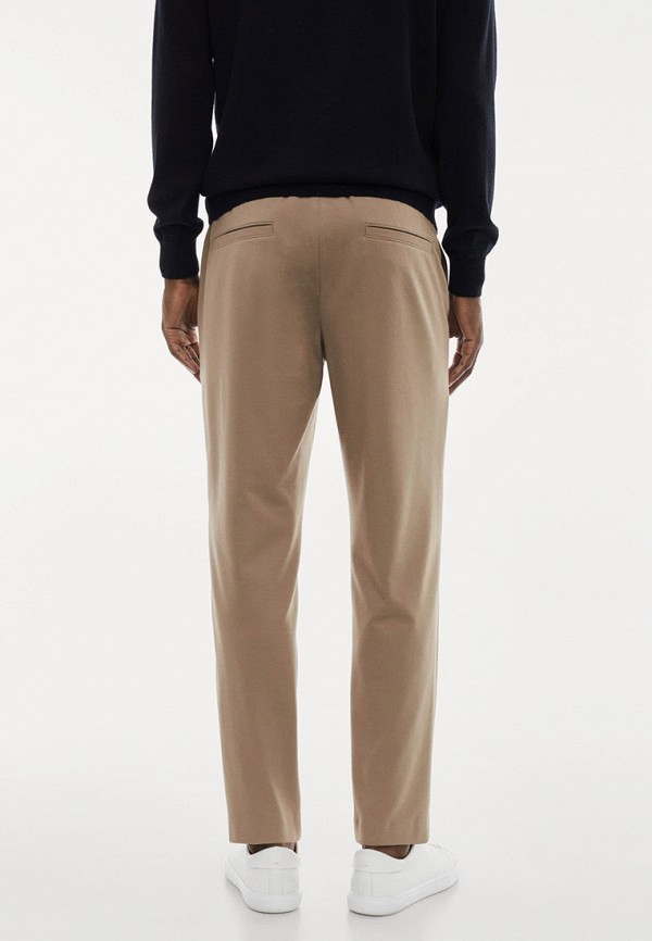 Брюки Mango Man бежевый, размер 48, фото 3