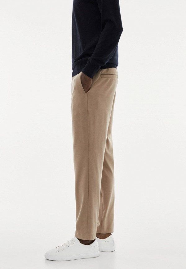 Брюки Mango Man бежевый, размер 48, фото 5