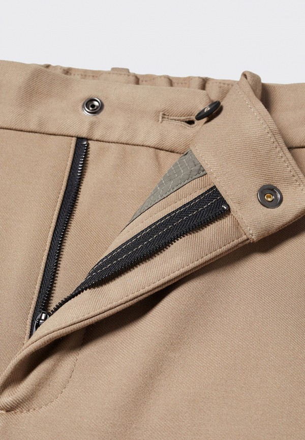 Брюки Mango Man бежевый, размер 48, фото 7