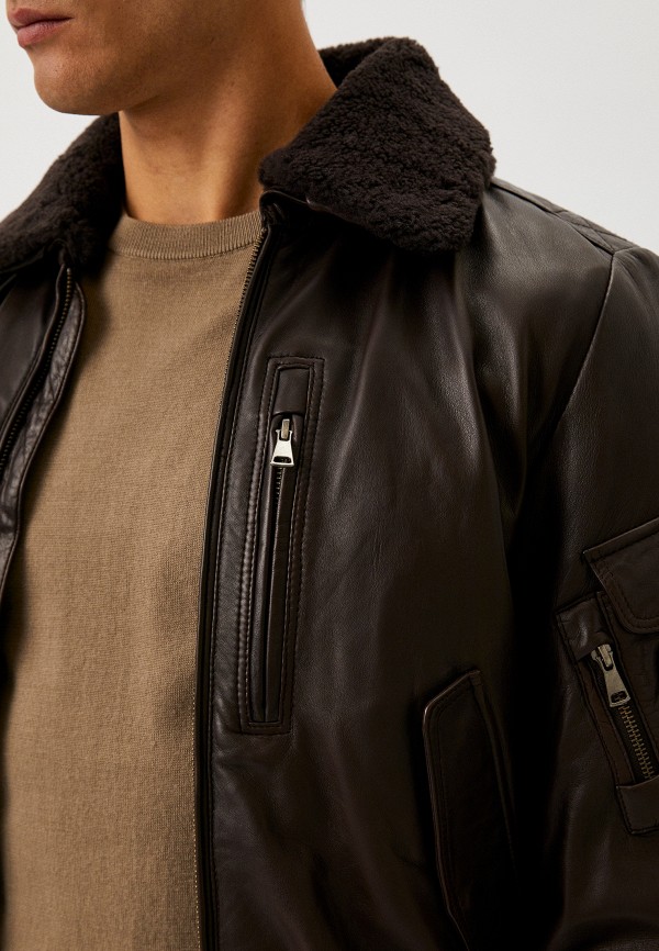 фото Куртка кожаная утепленная blouson