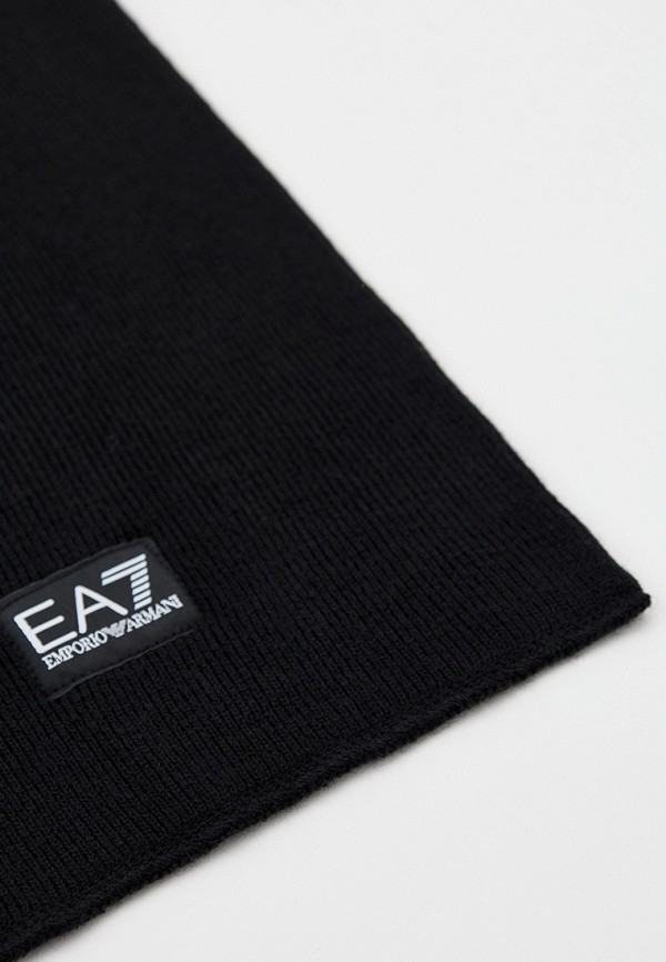 Шарф EA7 черный, размер 00, фото 2