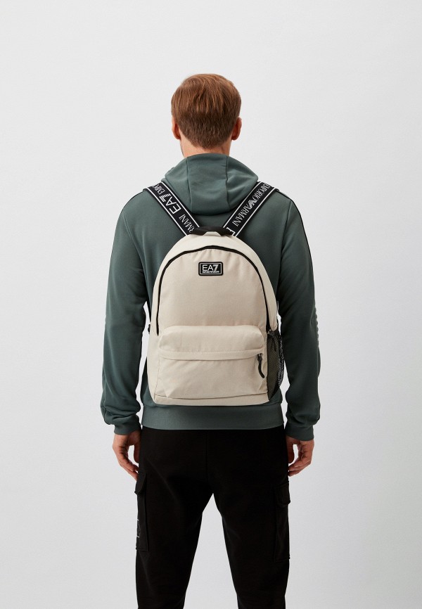 Рюкзак EA7 бежевый, размер 00, фото 7