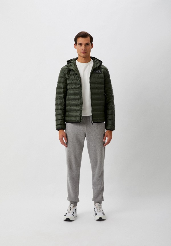 Пуховик EA7 зеленый, размер 50, фото 2