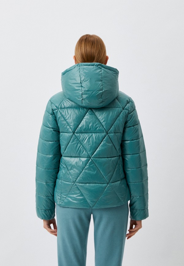 Куртка утепленная EA7 бирюзовый, размер 42, фото 3