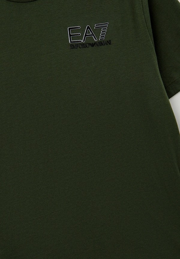 Футболка EA7 хаки, размер 140, фото 3