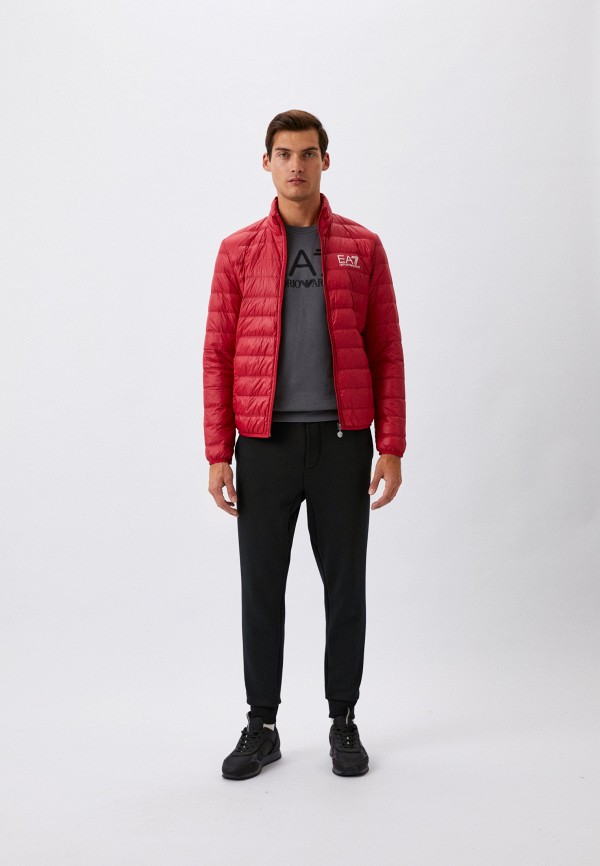 Пуховик EA7 красный, размер 50, фото 2