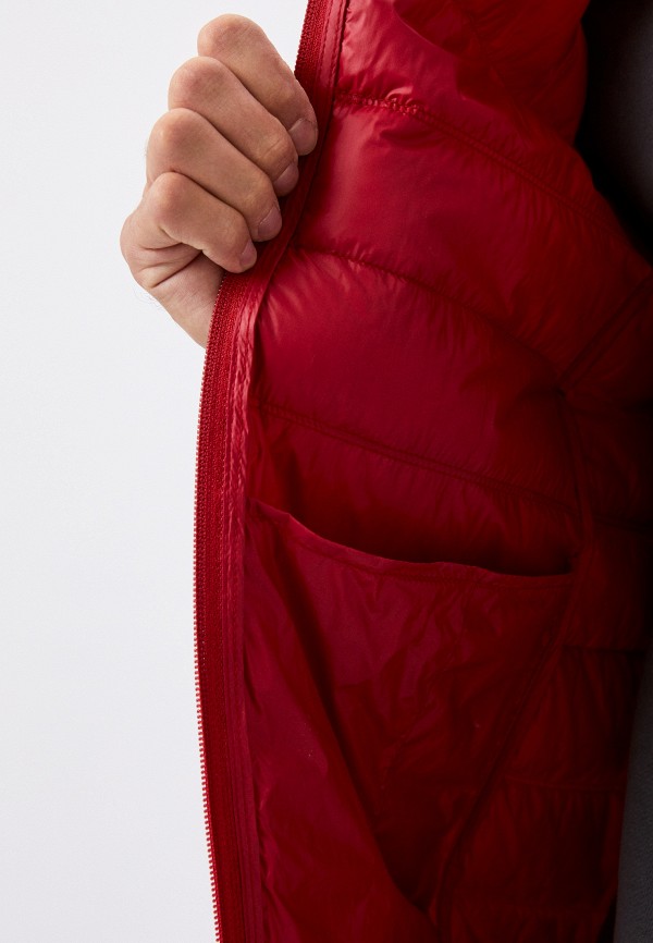 Пуховик EA7 красный, размер 50, фото 4