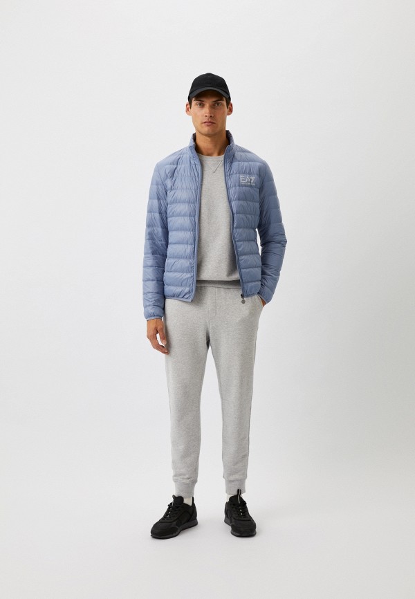 Пуховик EA7 голубой, размер 52, фото 2