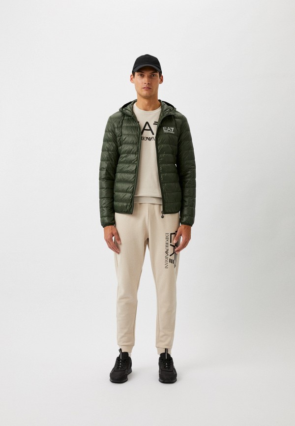 Пуховик EA7 зеленый, размер 52, фото 2