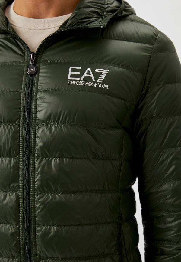 Пуховик EA7 зеленый, размер 52, фото 5