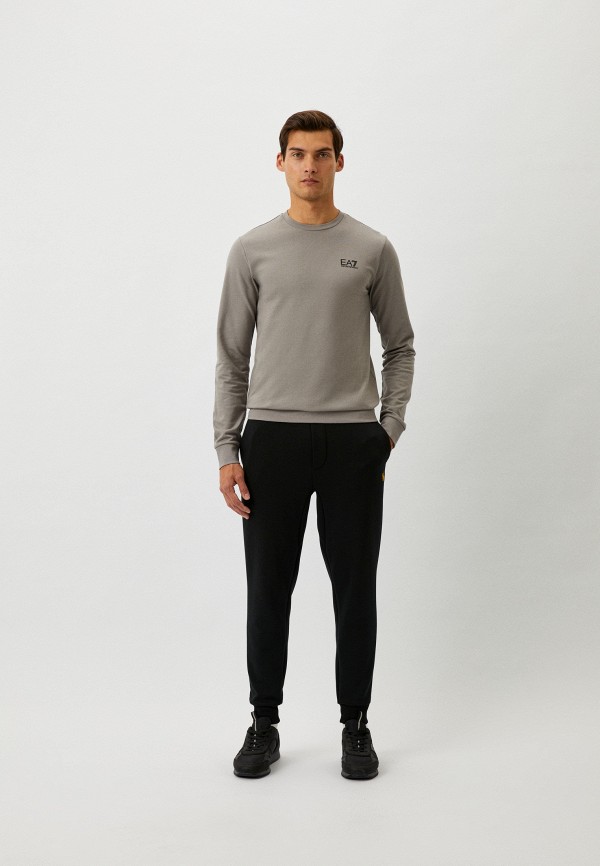 Свитшот EA7 серый, размер 54, фото 2