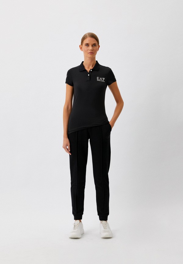 Поло EA7 черный, размер 48, фото 2